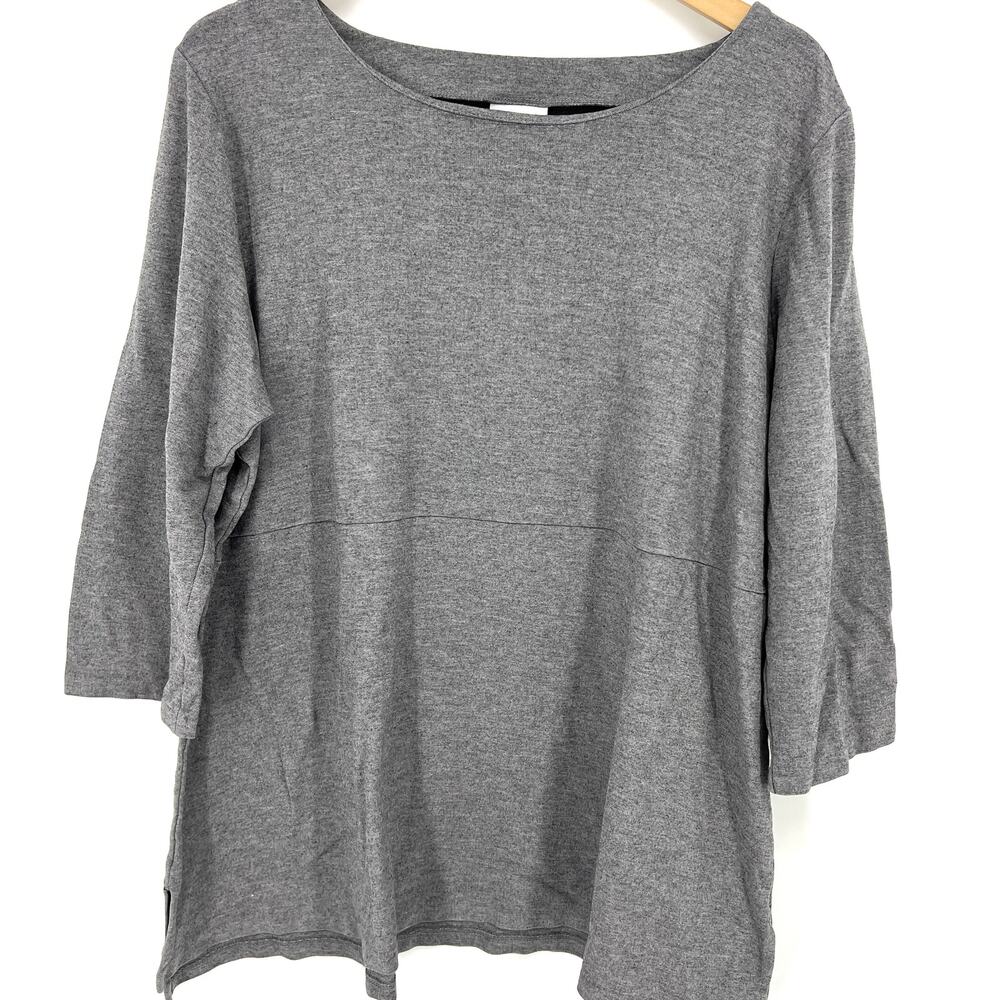 J. Jill Ponte Tunic Lagenlook ¾ sleeve Stretch Size XL